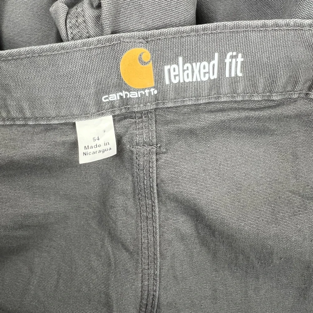 Carhartt Men's Rugged Flex Relaxed Fit Canvas‎ Work Short Gray Size 54 NWT/NEW